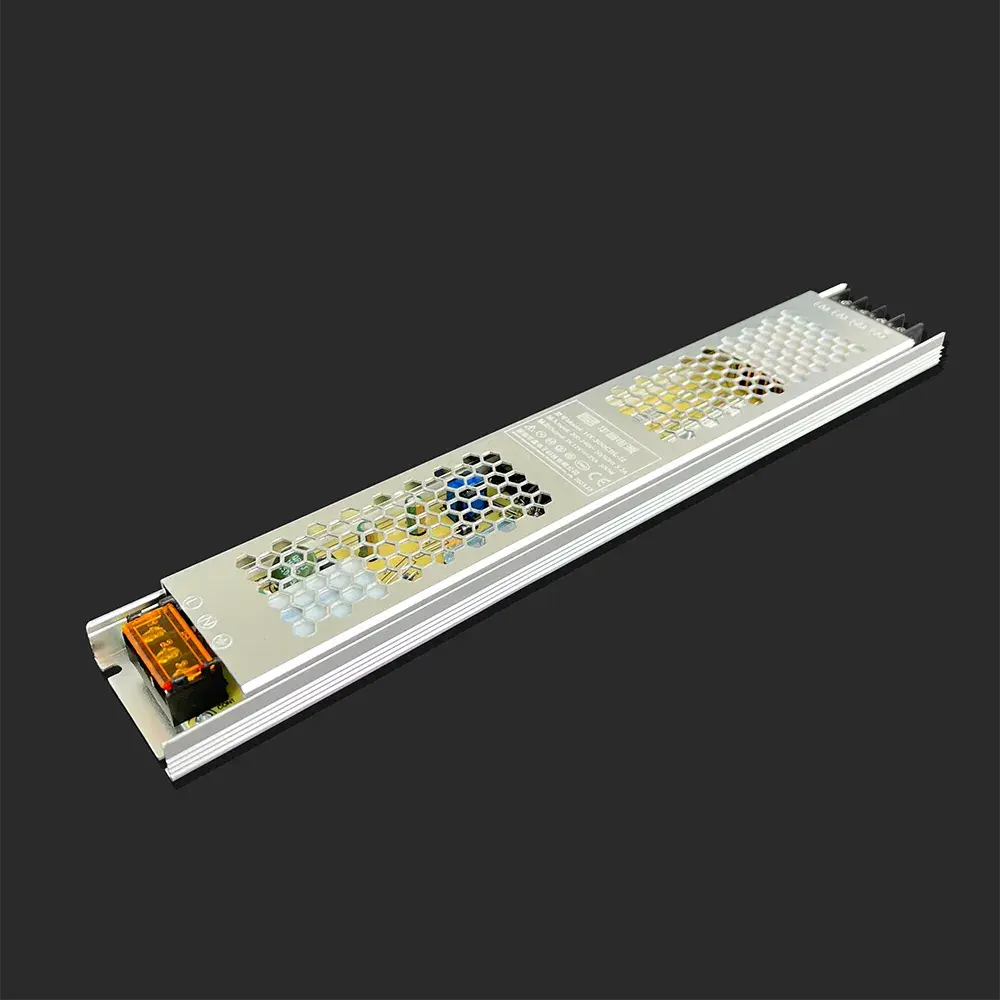 24V 12.5A 300W স্লিম পাওয়ার সাপ্লাই LED লাইট বক্স পাওয়ার সাপ্লাই চকচকে হাউজিং